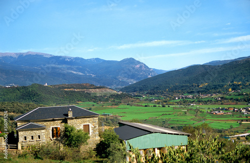 Pyrenees mountain farmhouse