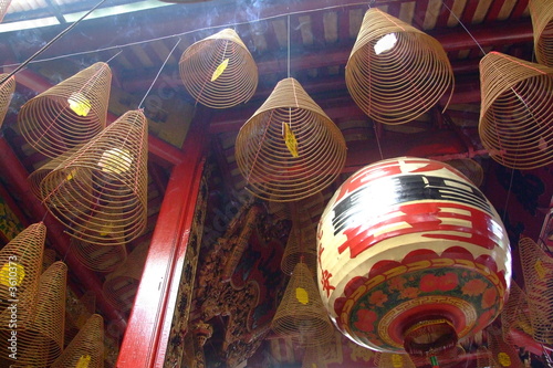 Encens dans un temple photo