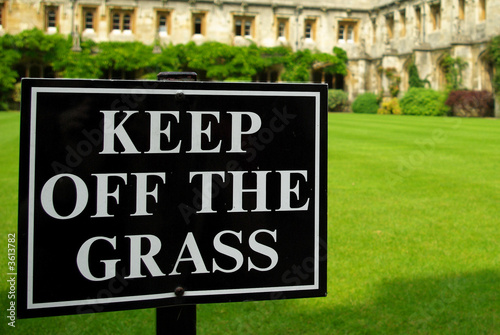 Keep off the grass