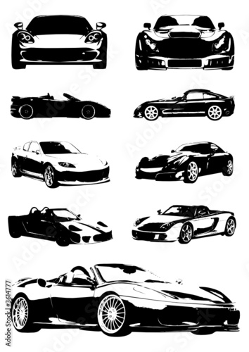 exotic sport cars vector