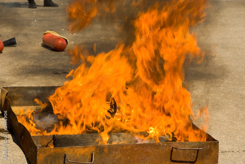 Obraz premium Fire in the pallet. Abstraction