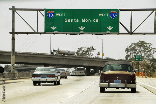The I 10 Freeway to Santa Monica in Los Angeles photo