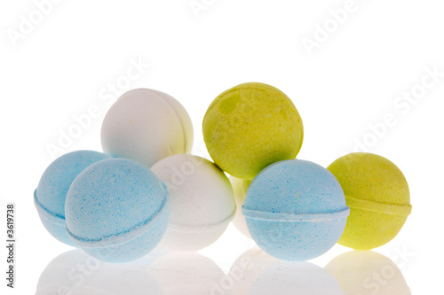 Bath Bombs isolated on white