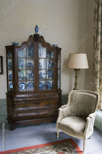 Interior with antique furniture