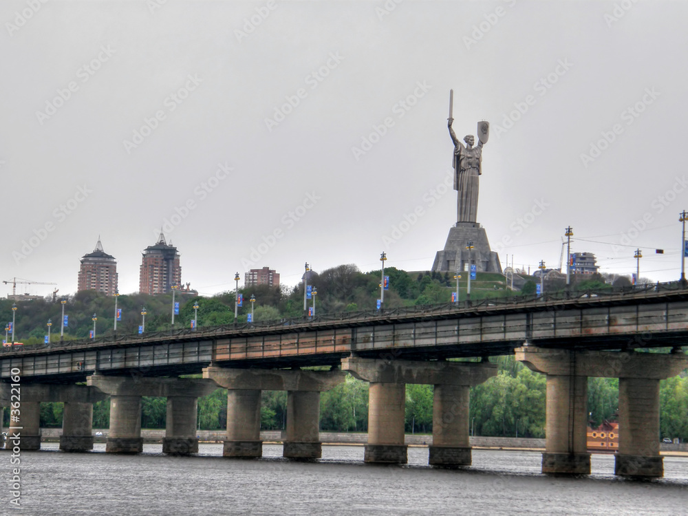 Fototapeta premium The river Dnepr. Kiev.