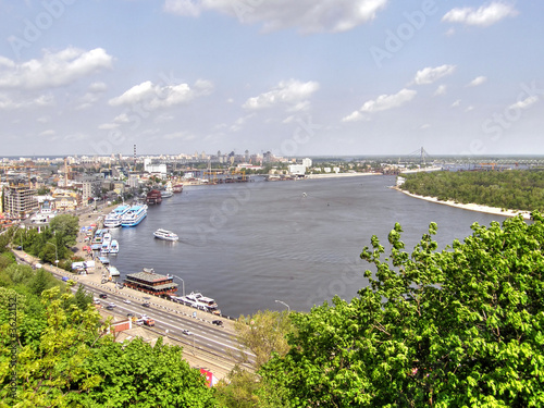 The river Dnepr. Kiev.