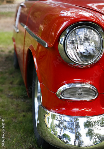 close up of vintage car