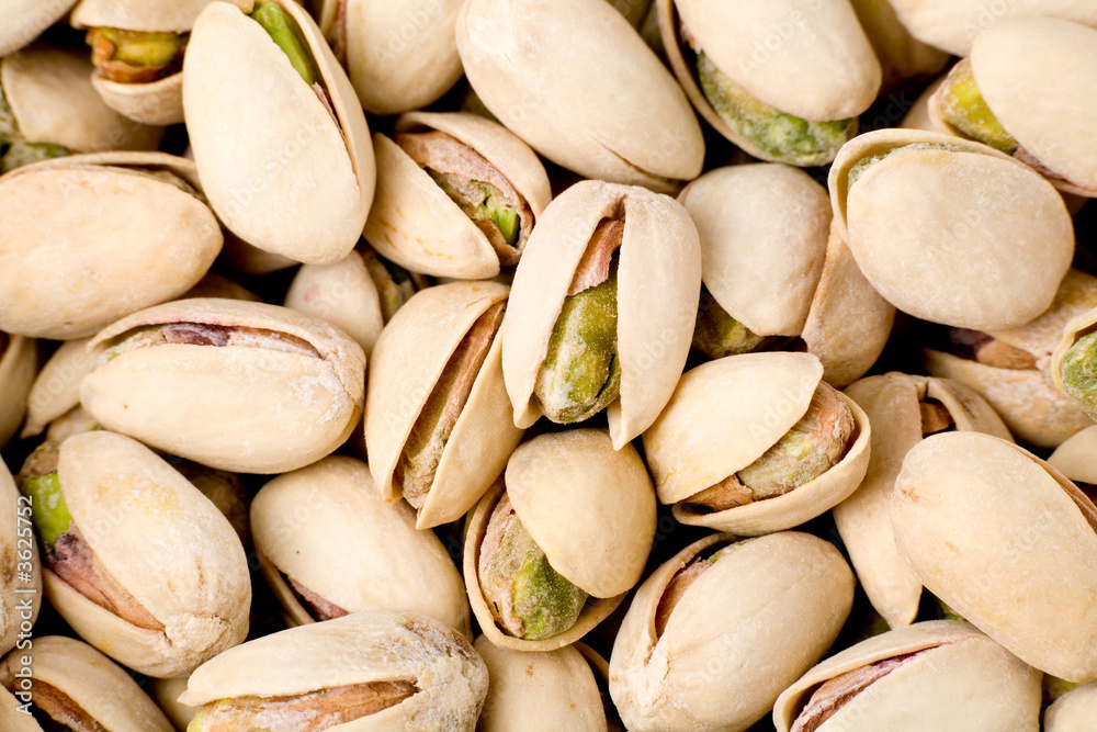 Pistachios nuts for background texture