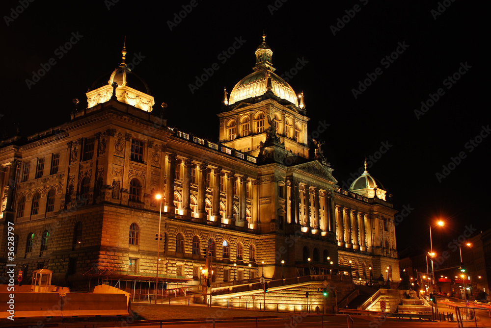 National museum in Prague in the Czech republic 