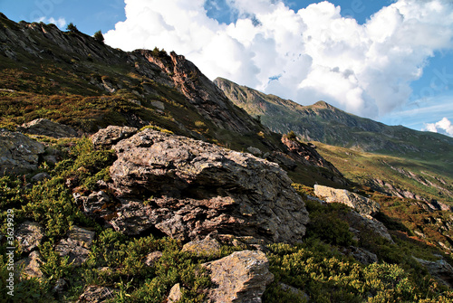 Paysage de montagne en Maurienne (Savoie, France)