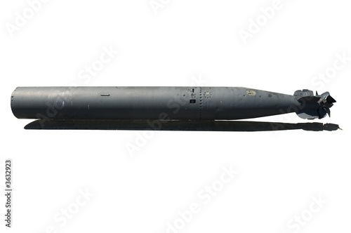 Canvastavla Torpedo Isolated from the side