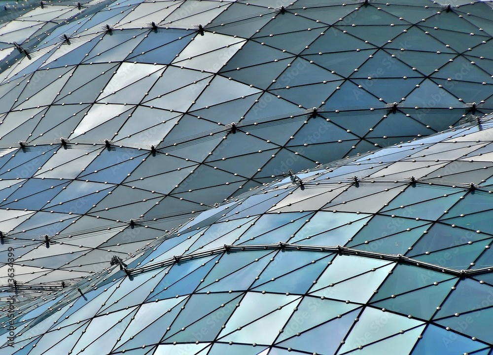Fototapeta premium Glass building roof