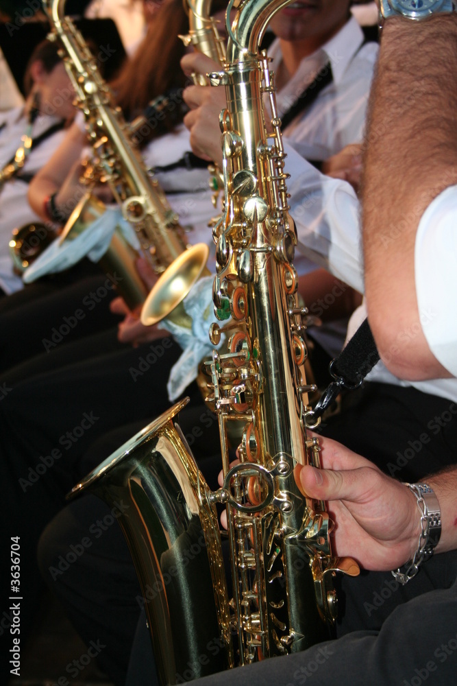 Obraz premium saxophones