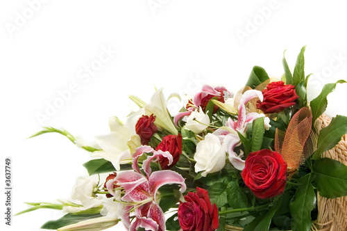 bouquet of flower isolated on white