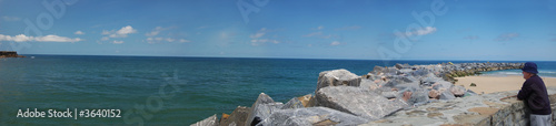 Panoramic view of the ocean from the marine stroll