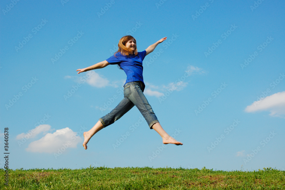 Jumping girl