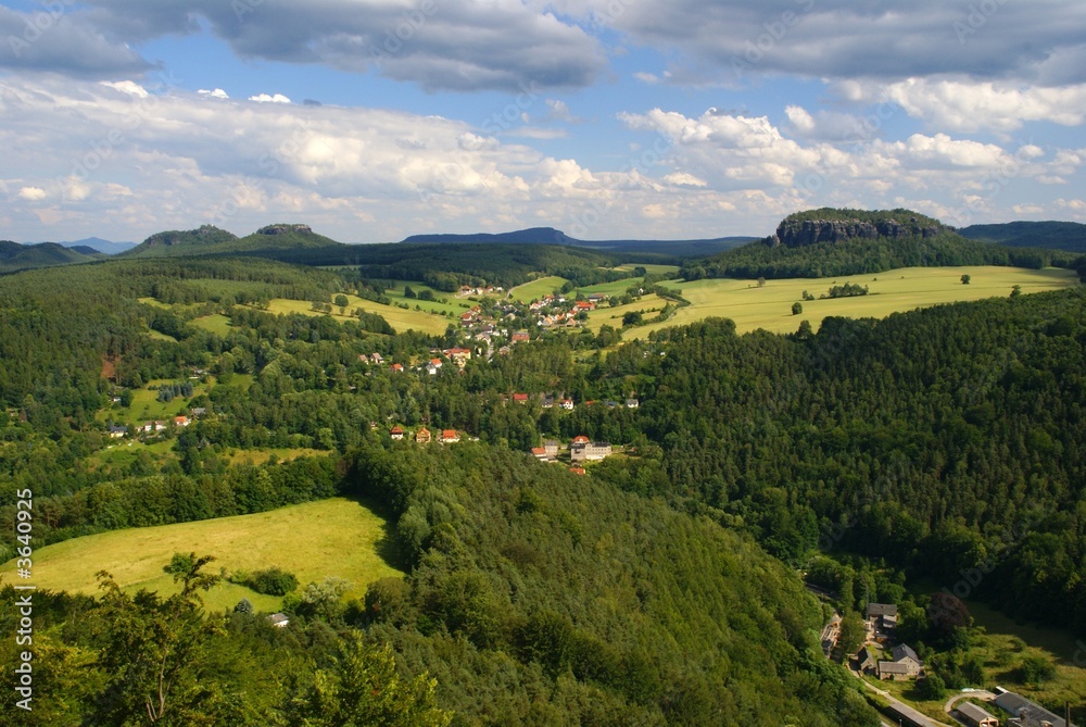 Obraz premium Saxony hills landscape