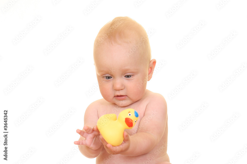 little cute baby girl - 8 months - isolated on white little cute baby girl - 8 months - isolated on white