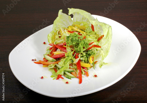 Italian salad "Iceberg" with vegetables