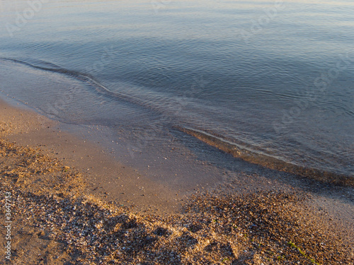 Evening sand coast surface