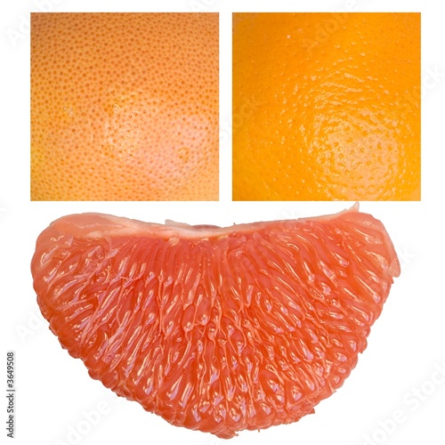 Texture. grapefruit and orange
