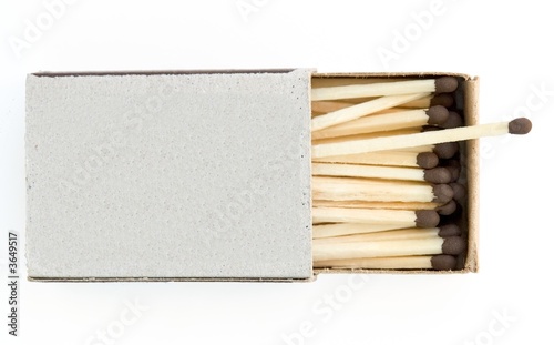 opened boxes of matches