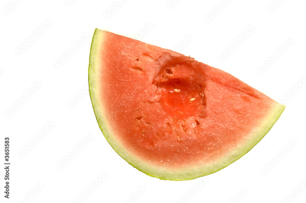 slice of a sweet red watermelon isolated on white slice of a sweet red watermelon isolated on white