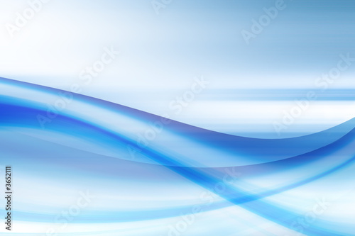 An abstract illustration of blue flowing liquid