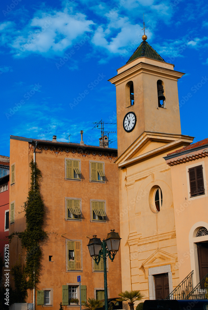 An old church in the village of Falicon  in Provence.