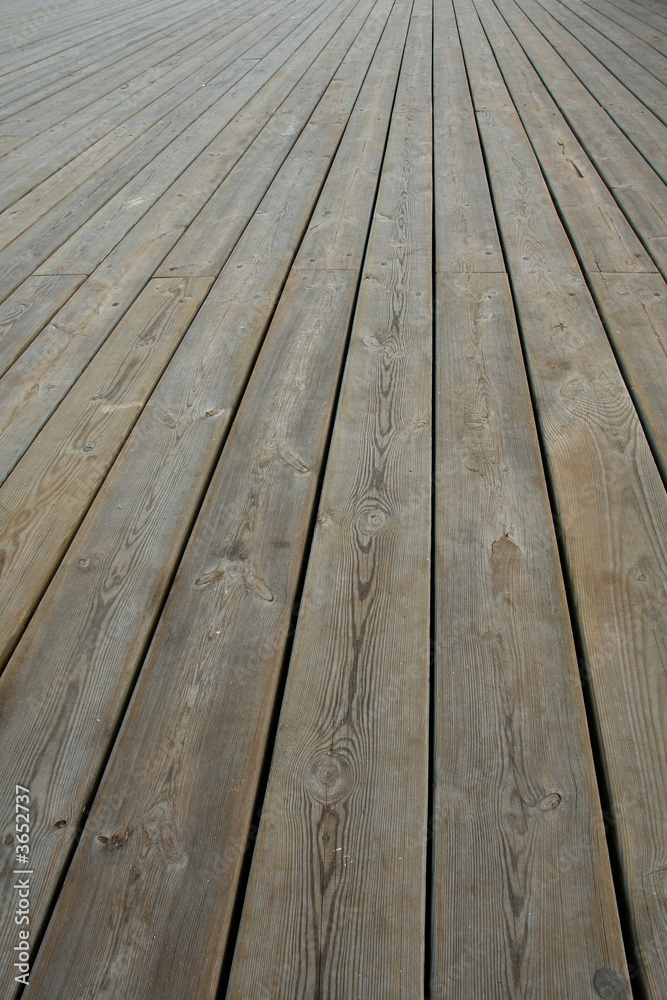 Wide platform from boards. Wide platform from boards.