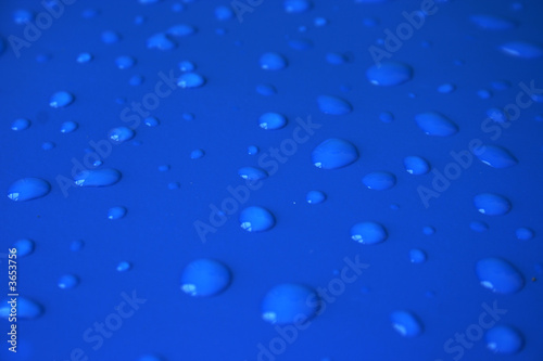 water drop texture in blue background