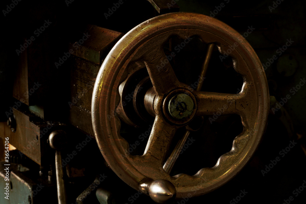 Obraz premium An industrial background. Machine, mechanism..