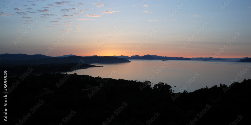 Fototapeta premium Tramonto a Capo Coda Cavallo