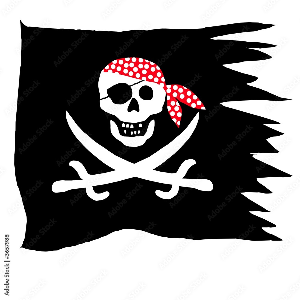 piratenflagge 2 Stock Illustration | Adobe Stock