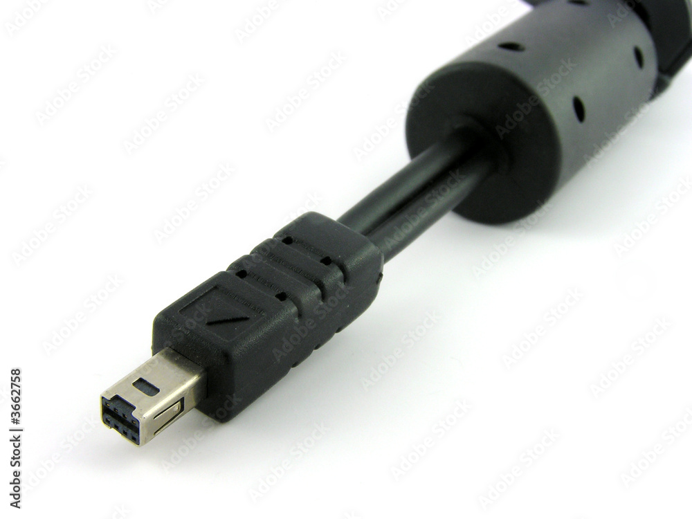 USB-connector. A close up. Isolated on a white background. USB-connector. A close up. Isolated on a white background.