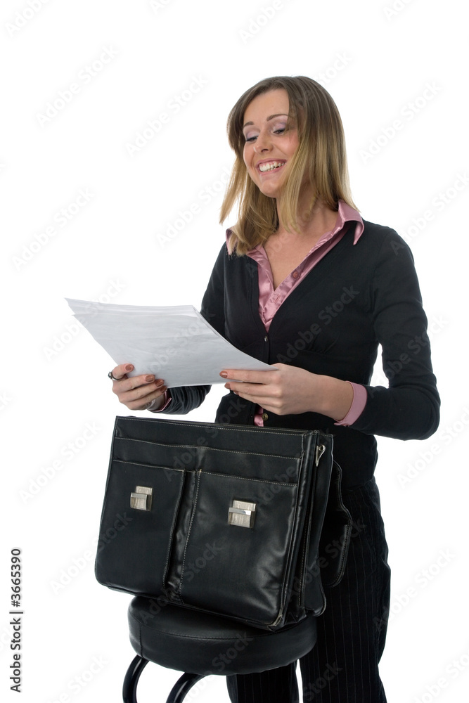 young smiling business woman