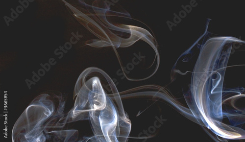 smoke's patterns in a subtle wind