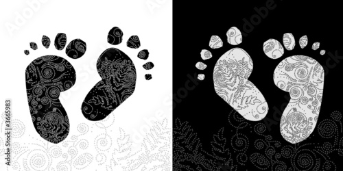 pieds tatouage