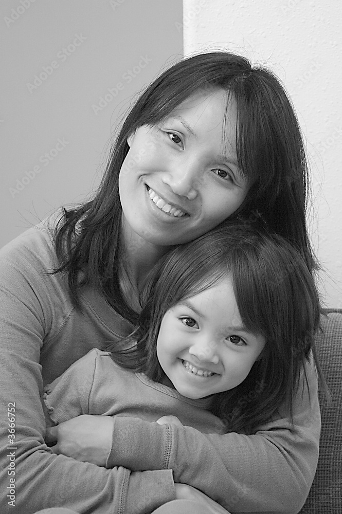 Mother holding daughter. Mother holding daughter.