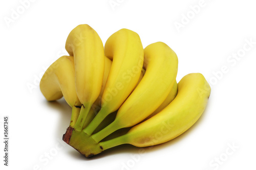 Bunch of bananas isolated on the white
