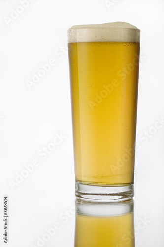 Tall beer glass