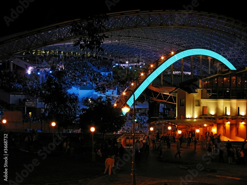 festival amphitheater roof in Vitebsk - Belarus - july 2007.