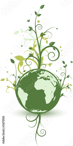Planète terre florale