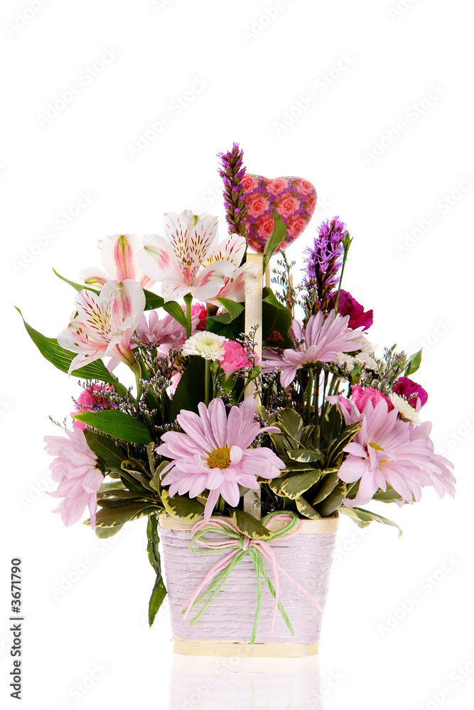 Bouquet of flowers isolated on white Bouquet of flowers isolated on white