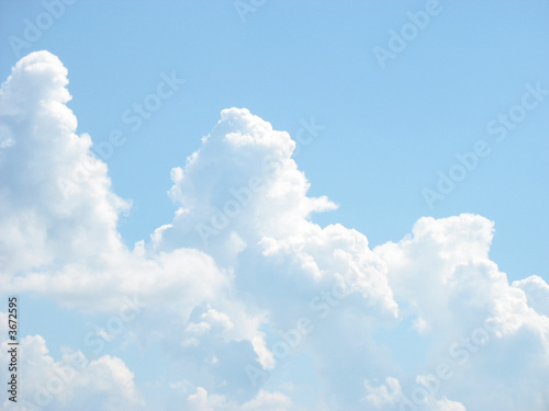 Canvas Print Gentle blue clouds.