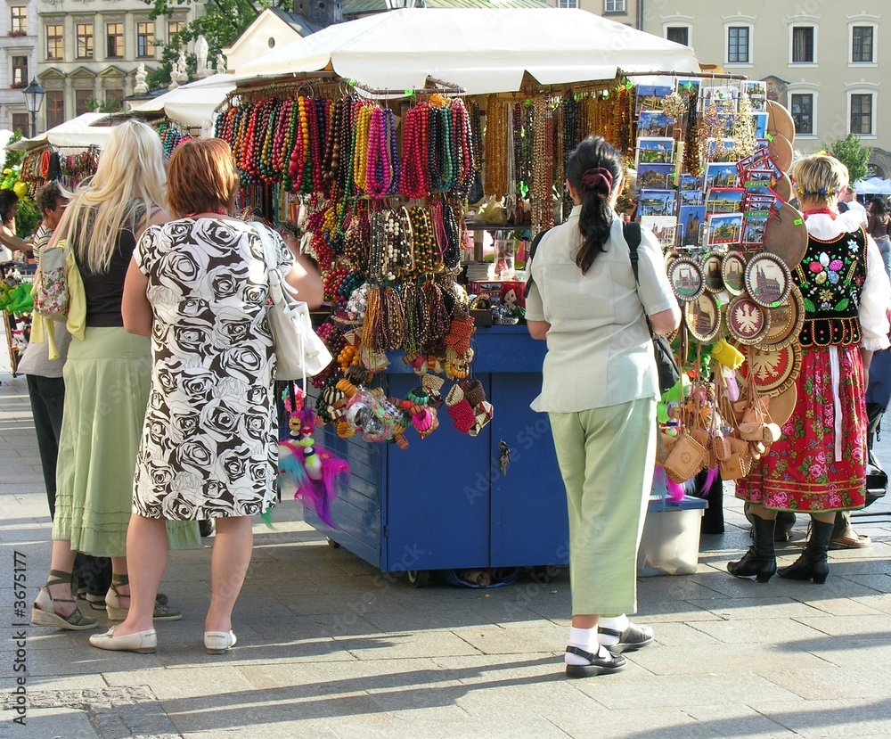 Fototapeta premium visitors and souvenirs