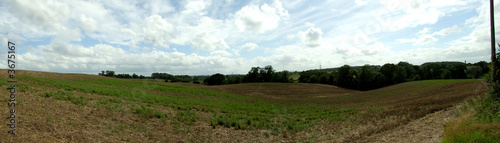 A panorama shot of worcestershire fields  UK