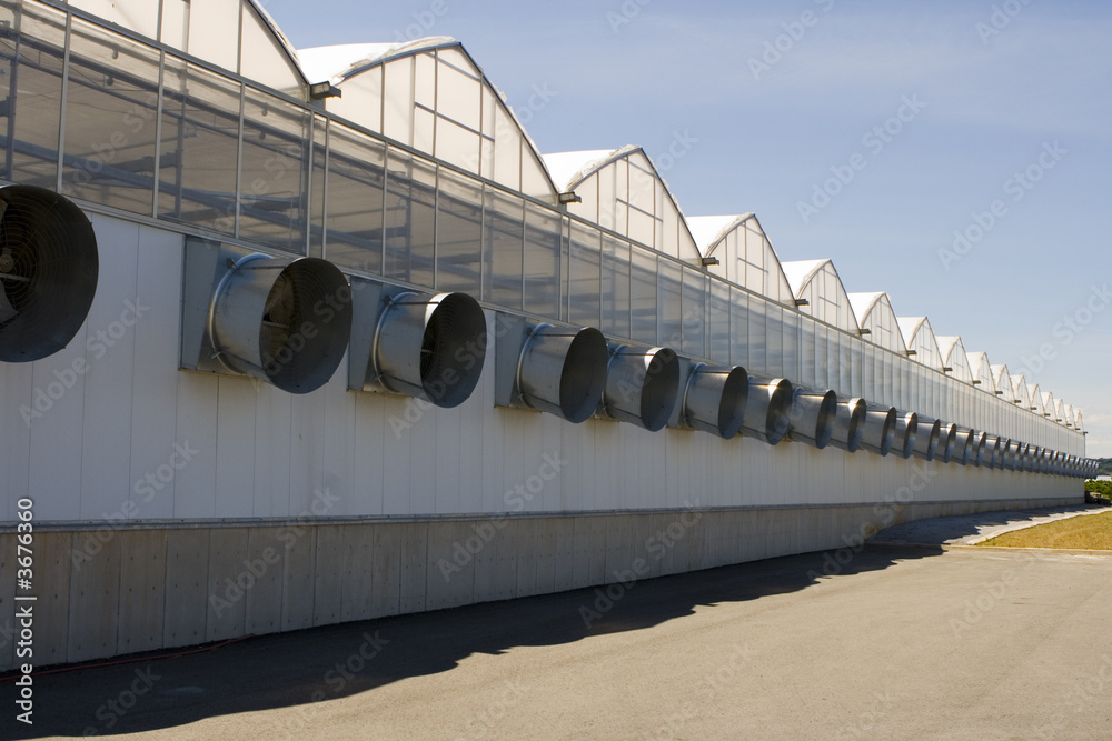huge greenhouse ventilators