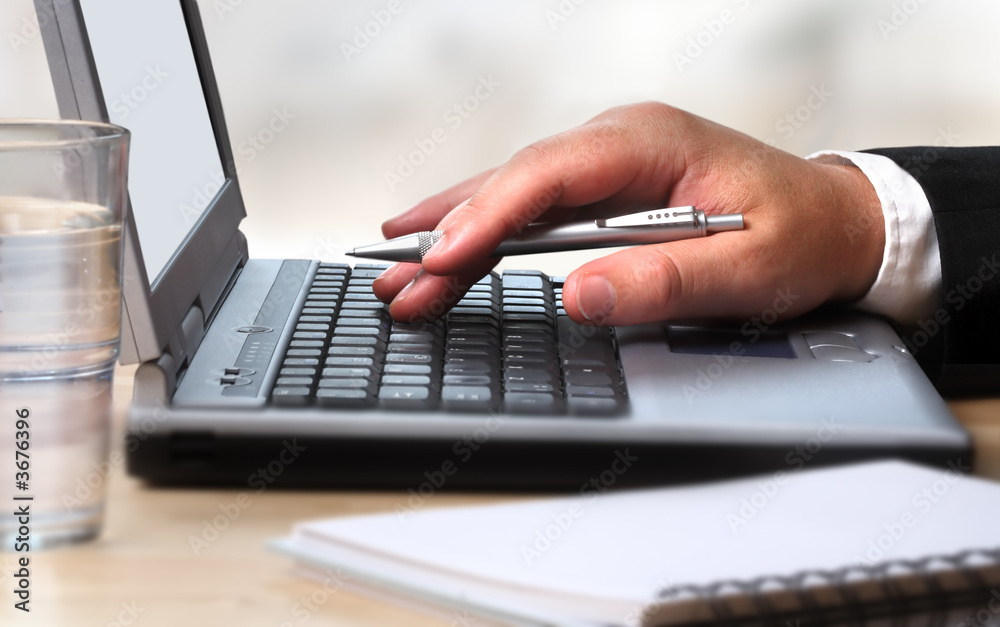 Working with the laptop