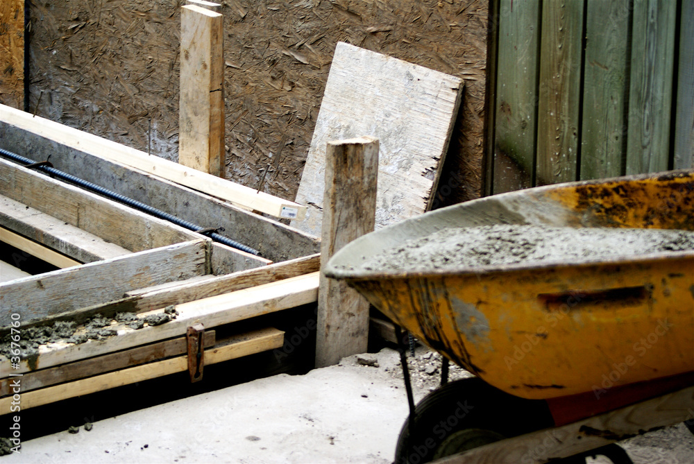 Obraz premium Concrete pouring